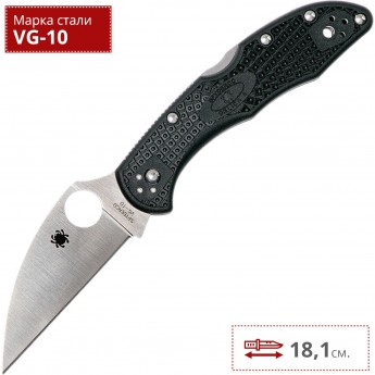 Нож SPYDERCO DELICA 11FPWCBK Нож SPYDERCO DELICA 11FPWCBK